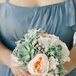 Pink and Green Bridesmaid Bouquet