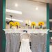 Navy Striped Bridesmaids Dresses and Shoes