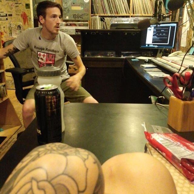 One of the first times Andrew took me to a shift at V89, FSU's student run radio station, he let me read a scheduled public service announcement live on the air at around 1 o'clock in the morning.