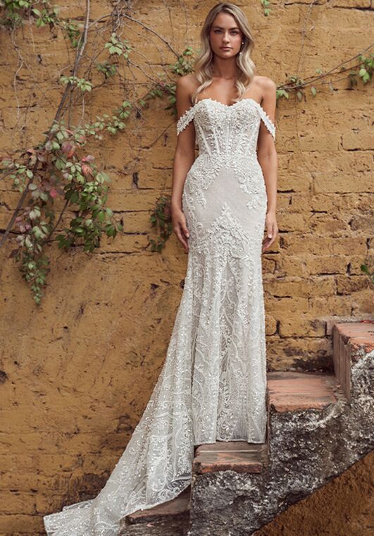 Calla Blanche 124243 Midge Mermaid and Trumpet Wedding Dress - 2