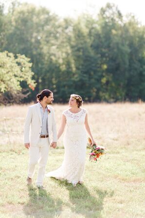 Maggie Sottero Bohemian Lace Gown