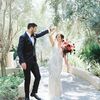 Fuchsia and Red Filled This Ballroom Wedding at Rancho Bernardo Inn in San Diego, California