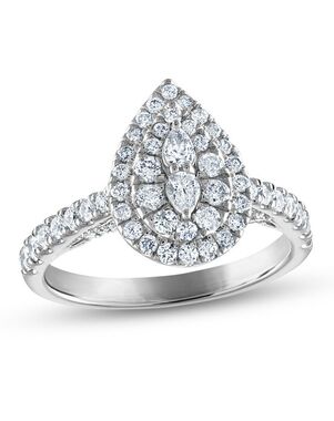 Kay Jewelers Glamorous Pear Cut Engagement Ring