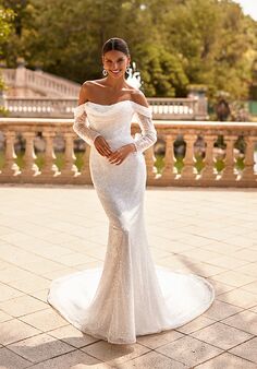 Moonlight Collection J6877 Mermaid and Trumpet Wedding Dress