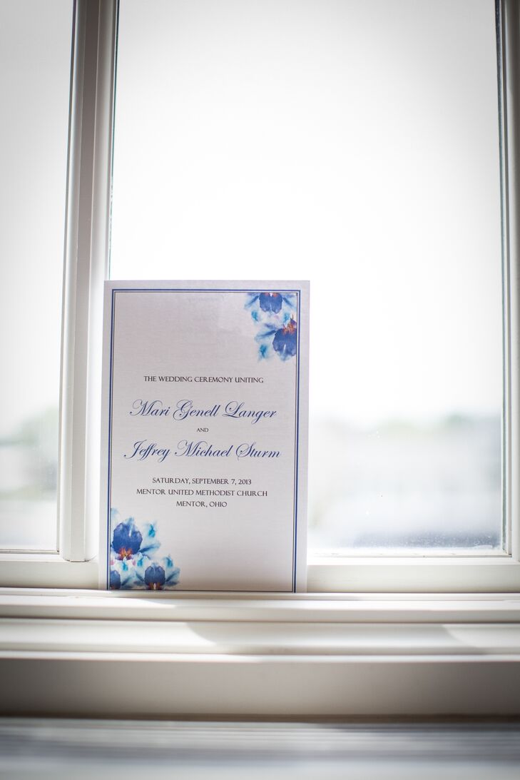 Blue and White Wedding Invitations