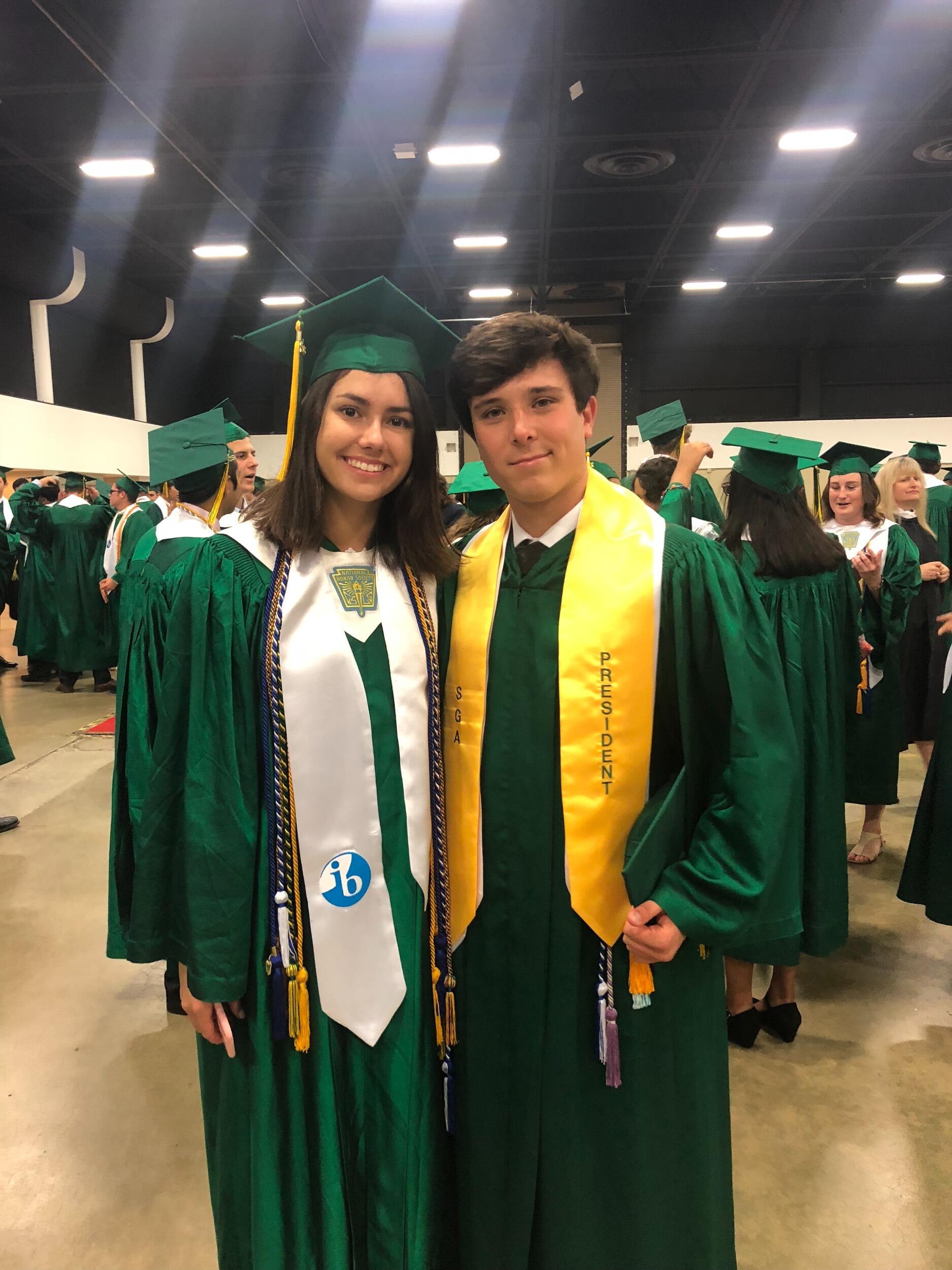Marisa and Jesus' friendship started a decade ago at Suncoast Community High School when they were in the same friend group. (Here's a pic from 2018 at their high school graduation!). 