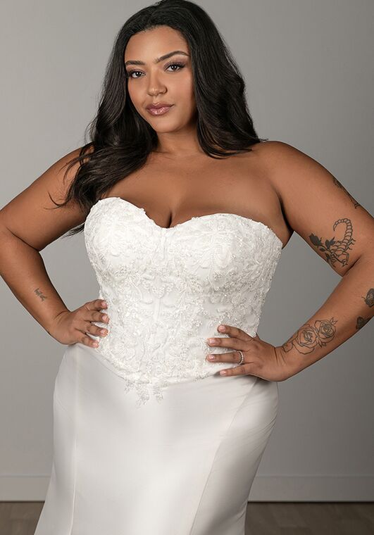 Stella York SY8163+ Fit-and-Flare Wedding Dress - 2