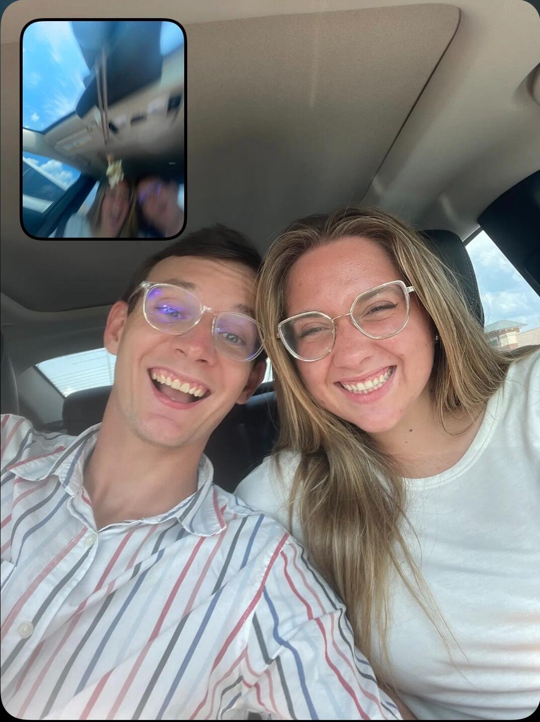 The original plan for their first date was to meet halfway in Columbus, GA for the day. However, after Nicole's car broke down, the first date resulted in John Michael driving from Locust Grove to Moultrie, Moultrie to Columbus, Columbus to Moultrie, and Moultrie to Locus Grove, for a total of eleven hours in a span of twenty-four.
Thankfully, the lack of sleep deprivation did not dissuade him from asking for a second date!
