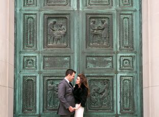 After meeting as undergrads at Colorado State University, Chicago-based couple Greer Satherlie (26 and in real estate) and Matt Hendrick (27 and in he