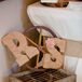 Bride and Groom Wooden Initial Signs