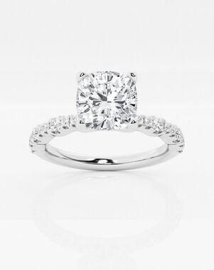Grown Brilliance Cushion Cut Engagement Ring