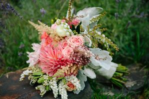 Lush Pink Garden-Inspired Bridal Bouquet