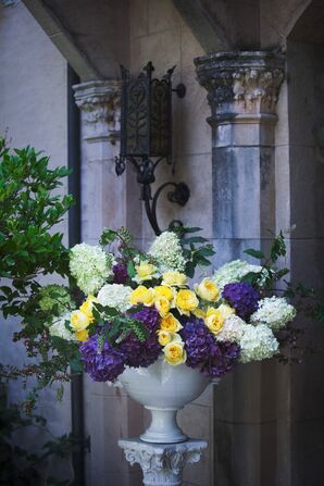 Rose, Hydrangea and Stock Flower Arrangement