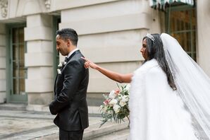 First Look During Elopement at the Anderson House in Washington, DC