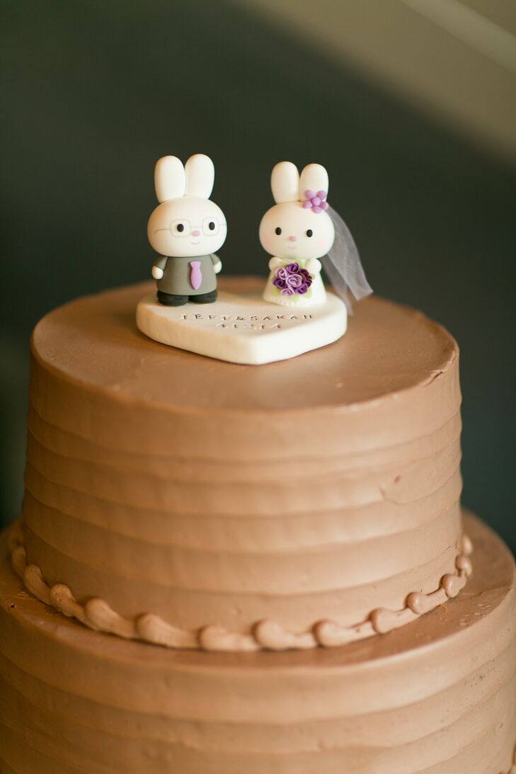 Custom Clay Bunny Cake Toppers