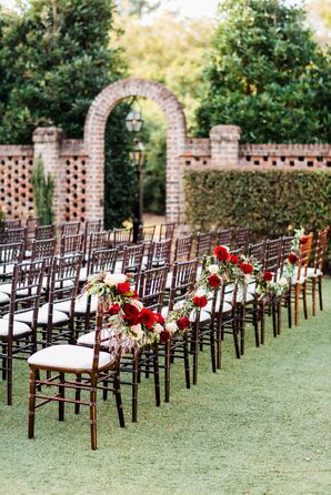 Outdoor Ceremony at the Sutherland Estate in Wake Forest, North Carolina