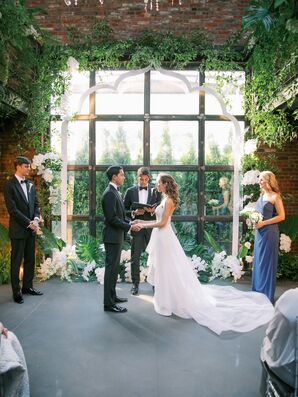 Wedding Ceremony at The Foundry in Long Island City, New York