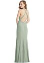 Dessy Group High-Neck Halter Dress with Twist Criss Cross Back - 6848 Halter Bridesmaid Dress - thumbnail - 1