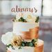 Cake With Copper Brushstrokes