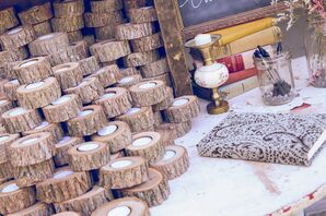 Wooden Tealight Candle Favors