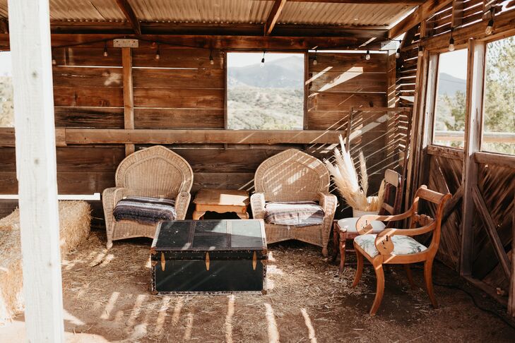 Rustic Lounge Furniture in Wood Barn
