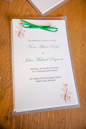 Simple Printed Wedding Invitation