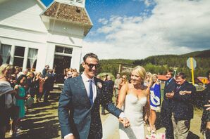 Gracie and Carey Lavender-Throwing Recessional