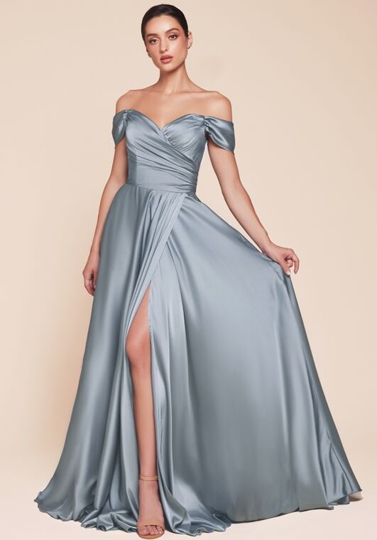 Ladivine 7493 Off the Shoulder Bridesmaid Dress - 2