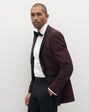 Suit Shop Men's Burgundy Shawl Lapel Tuxedo Tuxedo - thumbnail - 2