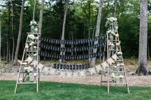 Vintage Ladder Escort Card Display