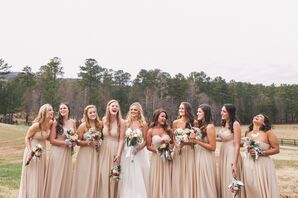 vinibelle bridesmaid dresses The Lily mauve satin bridesmaid dress main image 1