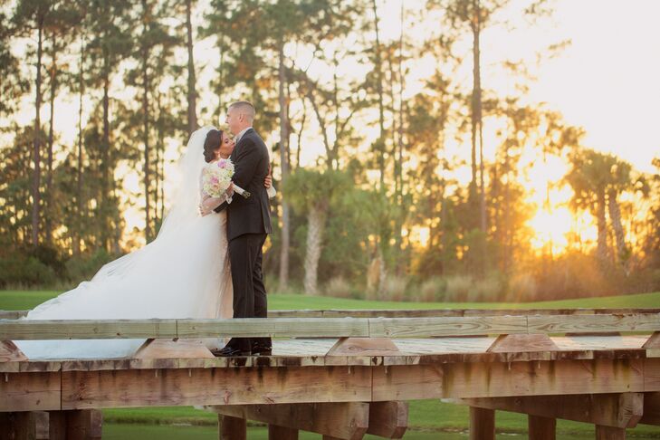 Shayna Goldman, 27, manager and social media marketing director for Daniella Ortiz Designs and Nick Wacker, 32, a deputy sheriff, exchanged vows at th