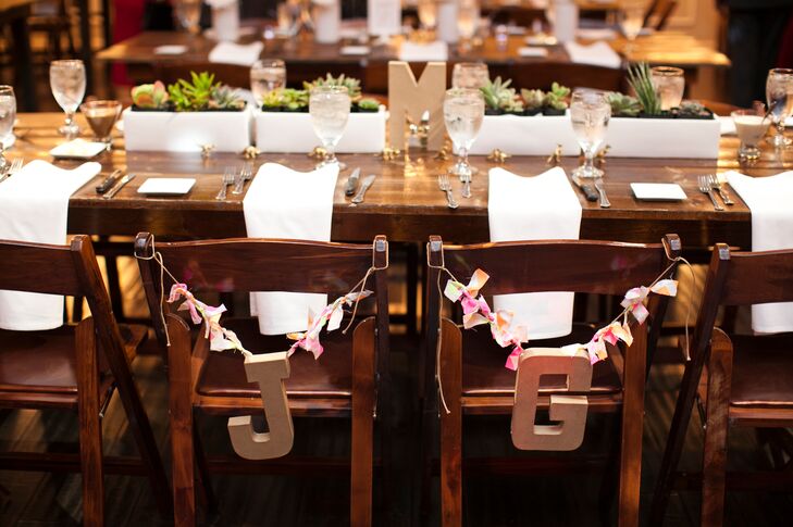 Whimsical Initial Chair Decorations