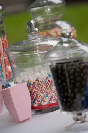 Candies in Clear Jars
