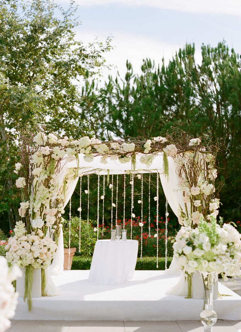 Floral ceremony arch
