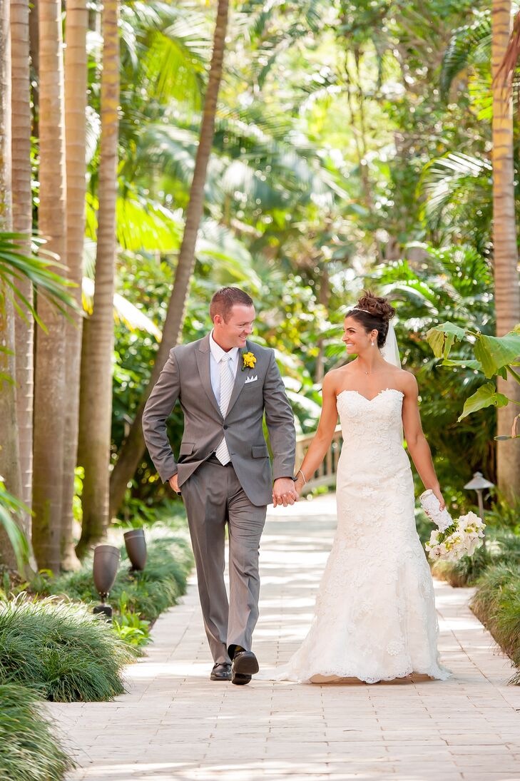 Terri Errico (28 and a physical therapist) and Matt Zeller (29 and in law enforcement) met at the gym and became engaged on a weekend getaway to Naple