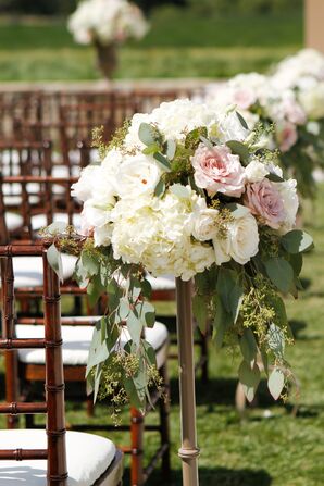 Soft Floral Aisle Markers