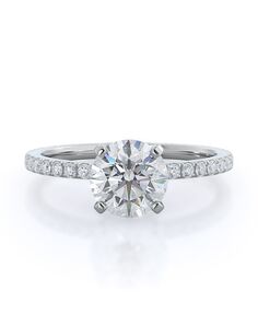 With Clarity Elegant Princess, Asscher, Cushion, Emerald, Marquise, Pear, Radiant, Round, Oval Cut Engagement Ring