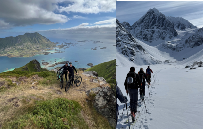 Unsere Ferien in Norwegen gehören definitiv zu unseren schönsten Reisen. Natürlich durfte auch dort unser Bike nicht fehlen. Wir erkundeten die beeindruckende Natur zu Fuss und auf zwei Rädern. Norwegen hat uns so begeistert, dass wir ein Jahr später zurückkehrten diesmal im Winter und natürlich mit den Skiern im Gepäck.