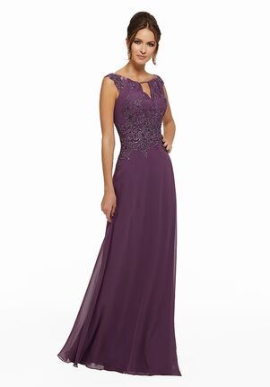 Plum Colored Mother of the Bride Dresses Floor Length