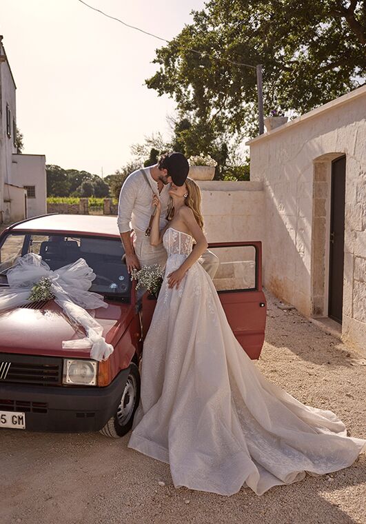Dance of Puglia by LOVE by Ricca Sposa 25-001(2) Agata A-Line Wedding Dress - 3