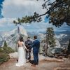 This Couple Hiked to Glacier Point in Yosemite National Park for Their Outdoorsy Elopement