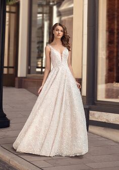 Moonlight Couture H1445 A-Line Wedding Dress