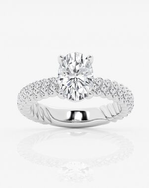 Grown Brilliance Oval Cut Engagement Ring
