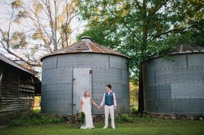 Bohemian Bride and Groom at Birdsong Nature Center