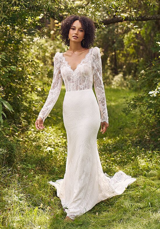Lillian West 66336 Fit-and-Flare Wedding Dress - 1