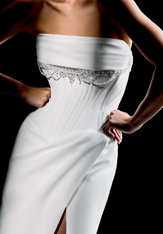 Justin Alexander Signature Layla Fit-and-Flare Wedding Dress - 3