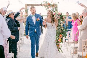 Beach Ceremony Recessional at Hideaway Beach Club on Marco Island in Florida