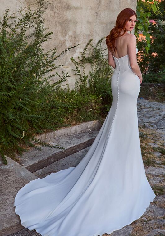 L'amour by Calla Blanche LA25106 Safiya Sheath Wedding Dress - 2