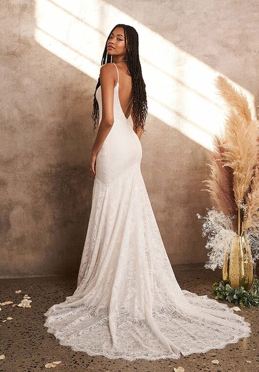 Lillian West 66206 Fit-and-Flare Wedding Dress - 2
